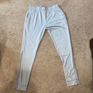 A grey pair of GymShark joggers